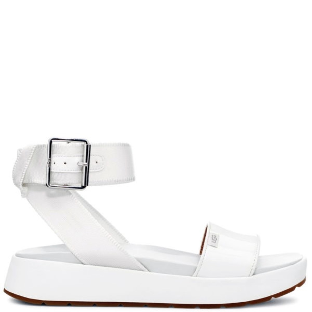 UGG Lennox White Strap Sandals